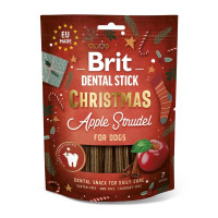 Лакомство Brit Dental Stick Christmas Apple Strudel для собак, рождественский яблочный штрудель, 7 шт, 251 г Лакомство Brit Dental Stick Christmas Apple Strudel для собак, рождественский яблочный штрудель, 7 шт, 251 г