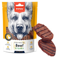 Лакомство для собак Wanpy Grilled Beef Steak, стейк гриль говядина курица, 100 г Лакомство для собак Wanpy Grilled Beef Steak, стейк гриль говядина курица, 100 г