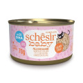 Вологий корм Schesir Baby Chicken With Salmon, консерви для кошенят, курка з лососем в бульйоні, 70 г