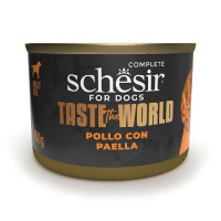 Влажный корм Schesir Taste the World Chicken With Paella, консервы для собак, курица с паэльей в бульоне, 150 г Влажный корм Schesir Taste the World Chicken With Paella, консервы для собак, курица с паэльей в бульоне, 150 г