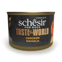 Вологий корм Schesir Taste the World Chicken Masala, консерви для собак, масала з куркою в бульйоні, 150 г Вологий корм Schesir Taste the World Chicken Masala, консерви для собак, масала з куркою в бульйоні, 150 г