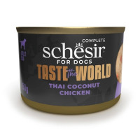 Влажный корм Schesir Taste the World Chicken Thai Coconut, консервы для собак, курица по-тайски в бульоне, 150 г Влажный корм Schesir Taste the World Chicken Thai Coconut, консервы для собак, курица по-тайски в бульоне, 150 г