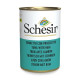 Влажный корм Schesir Tuna with Ham для кошек, тунец с ветчиной в бульоне, 140 г