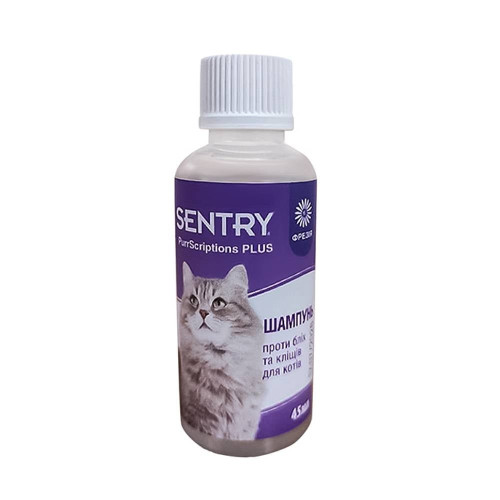 Шампунь от блох и клещей Sentry PurrScriptions Plus Spring Freesia Shampoo для кошек, 45 мл
