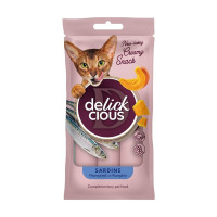 Лакомства Delickcious для кошек, сардина с добавлением тыквы, 60 г Лакомства Delickcious для кошек, сардина с добавлением тыквы, 60 г