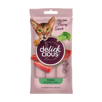 Лакомства Delickcious для кошек, тунец с добавлением алоэ, 60 г Лакомства Delickcious для кошек, тунец с добавлением алоэ, 60 г