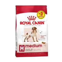 Сухой корм Royal Canin Medium Adult для собак средних пород, 12 кг + 3 кг в подарок Сухой корм Royal Canin Medium Adult для собак средних пород, 12 кг + 3 кг в подарок
