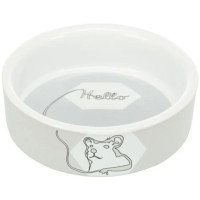 Миска Hello Trixie для грызунов, керамическая с рисунком, 240 мл, 11 см, белый Миска Hello Trixie для грызунов, керамическая с рисунком, 240 мл, 11 см, белый