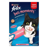 Ласощі FELIX DeliMoments для котів, рідкі, з лососем, 4×10 г Ласощі FELIX DeliMoments для котів, рідкі, з лососем, 4×10 г
