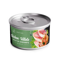 Вологий корм Savory Chicken Fillets rich in Shrimp in Jelly for Adult Cats для дорослих котів, філе курки з креветками в желе, 70 г Вологий корм Savory Chicken Fillets rich in Shrimp in Jelly for Adult Cats для дорослих котів, філе курки з креветками в желе, 70 г