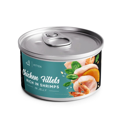 Влажный корм Savory Chicken Fillets rich in Shrimp in Jelly for Kittens для котят, филе курицы с креветками в желе, 70 г Влажный корм Savory Chicken Fillets rich in Shrimp in Jelly for Kittens для котят, филе курицы с креветками в желе, 70 г