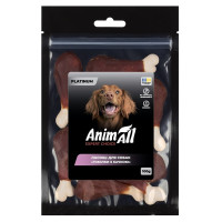 Лакомства AnimAll Platinum Голени с уткой для собак, 100 г Лакомства AnimAll Platinum Голени с уткой для собак, 100 г
