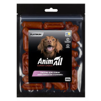 Лакомства AnimAll Platinum Мини колбаски с уткой для собак, 200 г Лакомства AnimAll Platinum Мини колбаски с уткой для собак, 200 г