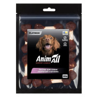 Ласощі AnimAll Platinum Гантельки з качкою для собак, 200 г Ласощі AnimAll Platinum Гантельки з качкою для собак, 200 г
