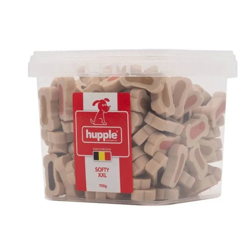 Лакомства Hupple Softy XXL для крупных собак, мясные косточки, 700 г