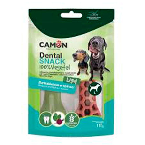 Лакомства Dental Snak Mix, косточки из сладкого картофеля со вкусом свёклы и шпината, 115 г, L, 12.5 см