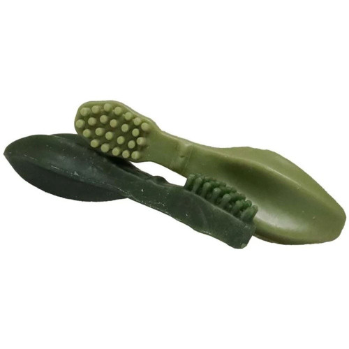 Лакомства DENTAL-VEG, зубная щётка с зелёным чаем и мятой, 7 см, S, 100 г