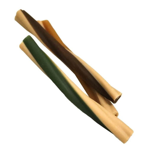 Лакомства DENTAL-VEG, скрученный стик с арахисом, кокосом и мятой, 95 г