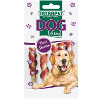 Лакомства Dog для собак, жилованные кручёные палочки с уткой, 50 г, 4 шт, 15 шт Лакомства Dog для собак, жилованные кручёные палочки с уткой, 50 г, 4 шт, 15 шт
