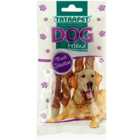 Ласощі Dog для собак, палички з качиної шкіри та курки, 45 г, 4 шт, 12 шт Ласощі Dog для собак, палички з качиної шкіри та курки, 45 г, 4 шт, 12 шт