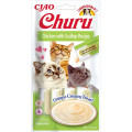 Ласощі INABA "Churu" для котів, вершковий мус з куркою і гребінцем, 4 шт, 56 г