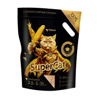 Наполнитель SuperCat Премиум для кошек, кукурузный, комкующийся, 2,5 кг Наполнитель SuperCat Премиум для кошек, кукурузный, комкующийся, 2,5 кг