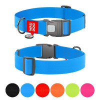 Ошейник WAUDOG Waterproof для собак, водостойкий, с QR адресником, пластиковый фастекс, голубой, XXL, 4 см, 46–70 см Ошейник WAUDOG Waterproof для собак, водостойкий, с QR адресником, пластиковый фастекс, голубой, XXL, 4 см, 46–70 см