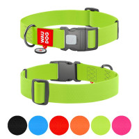 Ошейник WAUDOG Waterproof для собак, водостойкий, с QR адресником, пластиковый фастекс, салатовый, XXL, 4 см, 46–70 см Ошейник WAUDOG Waterproof для собак, водостойкий, с QR адресником, пластиковый фастекс, салатовый, XXL, 4 см, 46–70 см