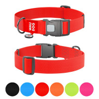 Ошейник WAUDOG Waterproof для собак, водостойкий, с QR адресником, пластиковый фастекс, красный, XXL, 4 см, 46–70 см Ошейник WAUDOG Waterproof для собак, водостойкий, с QR адресником, пластиковый фастекс, красный, XXL, 4 см, 46–70 см