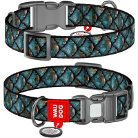 Ошейник WAUDOG Nylon для собак, с QR адресником, рисунок Ошейник WAUDOG Nylon для собак, с QR адресником, рисунок