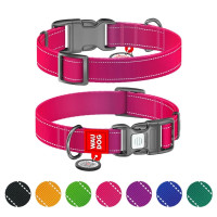 Ошейник WAUDOG Nylon Mono для собак, с QR паспортом, светоотражающий, пластиковый фастекс, розовый, L, 2.5 см, 33–49 см Ошейник WAUDOG Nylon Mono для собак, с QR паспортом, светоотражающий, пластиковый фастекс, розовый, L, 2.5 см, 33–49 см