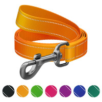 Поводок WAUDOG Nylon Mono для собак, светоотражающий, оранжевый, S, 1.5 см, 1.22 м Поводок WAUDOG Nylon Mono для собак, светоотражающий, оранжевый, S, 1.5 см, 1.22 м