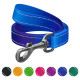 Поводок WAUDOG Nylon Mono для собак, светоотражающий, синий, S, 1.5 см, 3 м