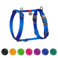 Шлейка WAUDOG Nylon Mono для собак, анатомическая, H-образная, с QR паспортом, светоотражающая, пластиковый фастекс, синий, M, 2 см, 38-60 см, 45-60 см Шлейка WAUDOG Nylon Mono для собак, анатомическая, H-образная, с QR паспортом, светоотражающая, пластиковый фастекс, синий, M, 2 см, 38-60 см, 45-60 см