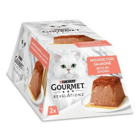 Влажный корм Purina Gourmet Revelations для взрослых кошек, с лососем и подливкой, мусс, 2 × 57 г Влажный корм Purina Gourmet Revelations для взрослых кошек, с лососем и подливкой, мусс, 2 × 57 г