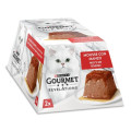 Вологий корм Purina Gourmet Revelations для дорослих котів, з яловичиною та підливкою, мус, 2 × 57 г