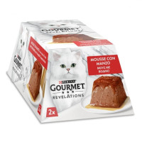 Вологий корм Purina Gourmet Revelations для дорослих котів, з яловичиною та підливкою, мус, 2 × 57 г Вологий корм Purina Gourmet Revelations для дорослих котів, з яловичиною та підливкою, мус, 2 × 57 г