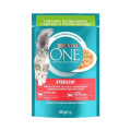 Влажный корм Purina One Sterilcat для взрослых кошек, с индейкой и зеленой фасолью в соусе, 85 г
