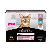 Влажный корм Purina Pro Plan DD для взрослых кошек с чувствительным пищеварением, с индейкой и океанической рыбой, 10 × 85 г Влажный корм Purina Pro Plan DD для взрослых кошек с чувствительным пищеварением, с индейкой и океанической рыбой, 10 × 85 г