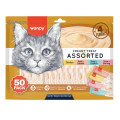 Ласощі Wanpy Creamy Treat Assorted для котів, рідкі, набір, 0.7 кг, 5 шт
