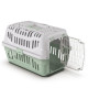 Переноска Georplast Spark для собак и кошек, пластиковая, зелёная, 48.5×33.5×31 см