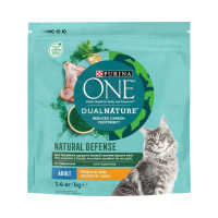 Сухой корм Purina One Adult Dual Nature Spirulina для взрослых кошек, с курицей, 1.4 кг Сухой корм Purina One Adult Dual Nature Spirulina для взрослых кошек, с курицей, 1.4 кг