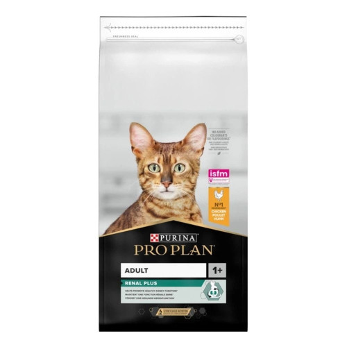 Сухой корм Purina Pro Plan Renal Plus Adult для взрослых кошек, с курицей, 14 кг