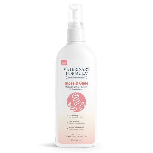 Кондиціонер Veterinary Formula Gloss & Glide Conditioner для собак і котів, антистатик, спрей, 236 мл