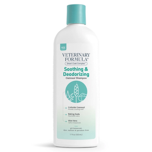Шампунь Veterinary Formula Soothing & Deodorizing Oatmeal Shampoo для собак і котів, 503 мл