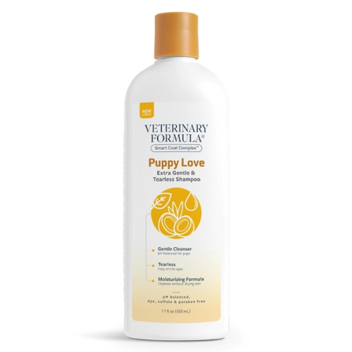 Шампунь Veterinary Formula Puppy Love Shampoo, без сліз для цуценят, для вихованців від 6 тижнів, 503 мл
