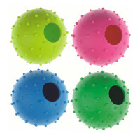 Игрушка Tatrapet Dental Gum для собак, мячик резиновый с шипами и отверстием, 9.5 см, разные цвета Игрушка Tatrapet Dental Gum для собак, мячик резиновый с шипами и отверстием, 9.5 см, разные цвета
