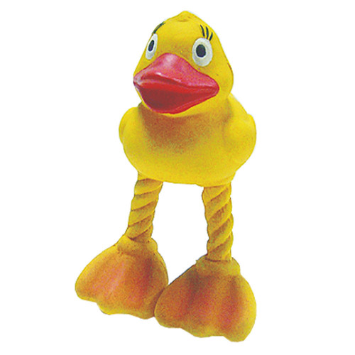 Игрушка Tatrapet Toys Fun для собак, латексная утка с пищалкой, 16 см