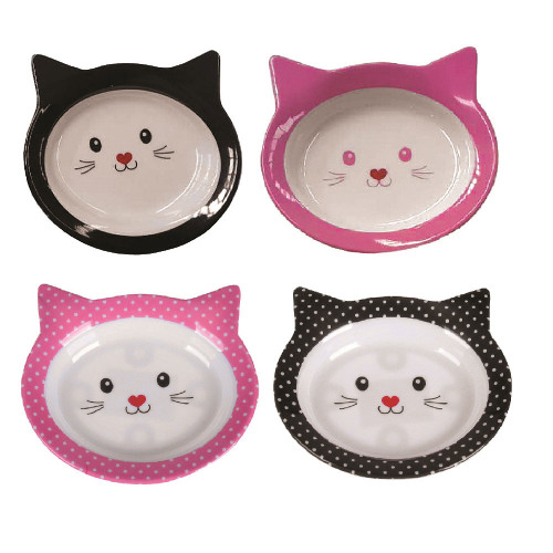 Миска Tetrapet для собак и кошек меламиновая двойная 0.25 л, 26.5×15×5.5 см