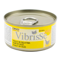 Консерва Croci Vibrisse Jelly для котів, куряче філе в желе, 70 г Консерва Croci Vibrisse Jelly для котів, куряче філе в желе, 70 г